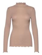 Boston Turtleneck W/Lyrex Tops T-shirts & Tops Long-sleeved Beige Rosemunde