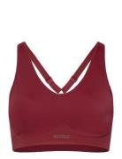 Borg Mid V Support Sport Bras & Tops Sports Bras - All Burgundy Björn Borg