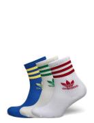 3 Stripes Crew Sock 3 Pair Pack Sport Socks Regular Socks Multi/patterned Adidas Originals