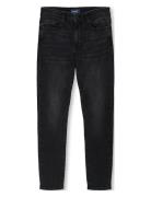 Kobalec Tapered Wb Jeans Noos Bottoms Jeans Regular Jeans Black Kids Only