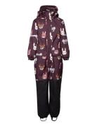 Overall Small Kids Outerwear Coveralls Snow-ski Coveralls & Sets Burgundy Lindex