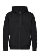 Essential Hoody Fz Tops Sweatshirts & Hoodies Hoodies Black Hackett London