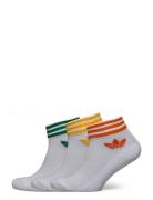 Trefoil Ankle Sock Half-Cushi D 3 Pair Pack Lingerie Socks Footies-ankle Socks White Adidas Originals