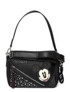 Mickey Studstyle Phuk Bags Small Shoulder Bags-crossbody Bags Black Desigual