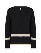 Sc-Julia Tops Knitwear Jumpers Black Soyaconcept