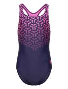 G Kikko V Swimsuit Swim Pro Back Black-Blue China Badedragt Badetøj Navy Arena