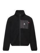 Hmlatlas Fleece Zip Jacket Outerwear Fleece Outerwear Fleece Jackets Black Hummel