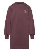 Hmlt Dress L/S Dresses & Skirts Dresses Casual Dresses Long-sleeved Casual Dresses Burgundy Hummel