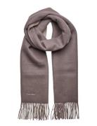 Fringes Two T S Scarf 40X200 Accessories Scarves Winter Scarves Beige Calvin Klein