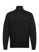 Estate-Rib Quarter-Zip Pullover Tops Knitwear Half Zip Jumpers Black Polo Ralph Lauren