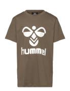 Hmltres T-Shirt S/S Sport T-Kortærmet Skjorte Khaki Green Hummel