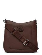 Pebbled Leather Large Cameryn Crossbody Bags Crossbody Bags Brown Lauren Ralph Lauren