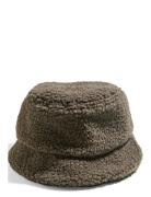 Pcsulla Teddy Bucket Hat Accessories Headwear Bucket Hats Khaki Green Pieces