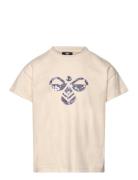 Hmllibi T-Shirt Sport T-Kortærmet Skjorte Beige Hummel