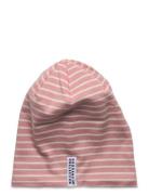 Topline Fleece Cap Pink/Offwhite 06 L 6 - Adult Accessories Headwear Hats Baby Hats Pink Geggamoja