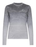 Seamless Ls Top Sport T-shirts & Tops Long-sleeved Grey Asics