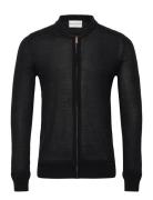 Bs Alon Regular Fit Knitwear Tops Knitwear Full Zip Jumpers Black Bruun & Stengade