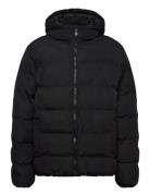 Hood Quilted Coat Outerwear Jackets & Coats Quilted Jackets Black Mango