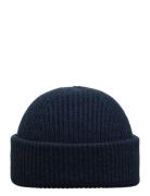 Slhmason Merino Sailor Wool Beanie Accessories Headwear Beanies Navy Selected Homme