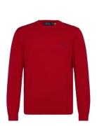 Cotton Crewneck Sweater Tops Knitwear Round Necks Red Polo Ralph Lauren