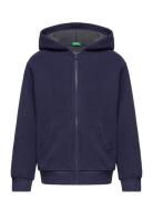 Jacket W/Hood L/S Tops Sweatshirts & Hoodies Hoodies Navy United Colors Of Benetton