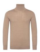 Bs Saturn Regular Fit Knitwear Tops Knitwear Turtlenecks Beige Bruun & Stengade