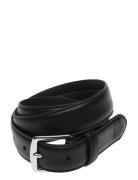 Full-Grain Leather Dress Belt Accessories Belts Classic Belts Black Polo Ralph Lauren