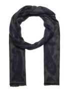 Double Face Scarf Accessories Scarves Winter Scarves Navy Amanda Christensen