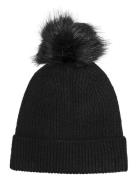 Kogkenni Pompom Beanie Acc Accessories Headwear Hats Beanie Black Kids Only