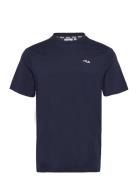 Berloz Tee Tops T-Kortærmet Skjorte Navy FILA