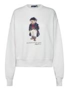 Polo Bear Fleece Crewneck Sweatshirt Tops Sweatshirts & Hoodies Sweatshirts White Polo Ralph Lauren