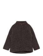 Wool Baby Jacket Outerwear Fleece Outerwear Fleece Jackets Brown Mikk-line