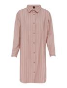 Pilen Yarndyed Flannel Night Shirt Pyjamas Nattøj Pink Høie Of Scandinavia