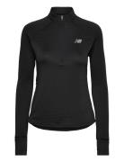 Athletics Heat Grid Half Zip Sport Sweatshirts & Hoodies Fleeces & Midlayers Black New Balance