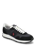 Prl Trail 100 Suede & Oxford Sneaker Low-top Sneakers Black Polo Ralph Lauren