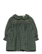 Dabina B Dresses & Skirts Dresses Baby Dresses Long-sleeved Baby Dresses Green MarMar Copenhagen