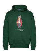 Polo Bear Fleece Hoodie Tops Sweatshirts & Hoodies Hoodies Green Polo Ralph Lauren