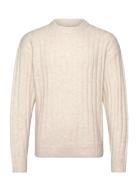 Jjcarter Knit Crew Neck Tops Knitwear Round Necks Beige Jack & J S