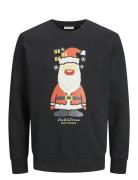 Jjxmas Jolly Sweat Crew Neck Tops Sweatshirts & Hoodies Sweatshirts Black Jack & J S