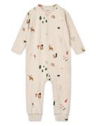 Birk Printed Pyjamas Jumpsuit Pyjamas Sie Jumpsuit Multi/patterned Liewood