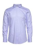 H-Hank-Spread-C1-222 Tops Shirts Business Blue BOSS