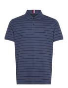 Liquid Cotton Essential Reg Polo Tops Polos Short-sleeved Blue Tommy Hilfiger