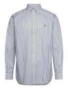 Custom Fit Striped Pinpoint Oxford Shirt Tops Shirts Business Green Polo Ralph Lauren