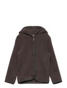 Jacket Ears Cotton Fleece  Outerwear Fleece Outerwear Fleece Jackets Brown Huttelihut