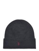 Signature Pony Wool Beanie Accessories Headwear Beanies Grey Polo Ralph Lauren