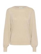 Kal Knit Pullover Tops Knitwear Jumpers Beige Kaffe