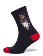 Polo Bear Cotton-Blend Trouser Socks Lingerie Socks Regular Socks Navy Polo Ralph Lauren