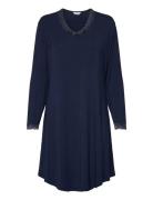 Bamboo Long Sleeve Nightdress With Nattøj Navy Lady Avenue