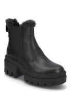 Everleigh Mid Warm Lined Boot Jet Black Shoes Chelsea Boots Black Timberland