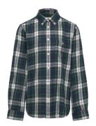 Checked Flannel Bd Shirt Tops Shirts Long-sleeved Shirts Navy GANT